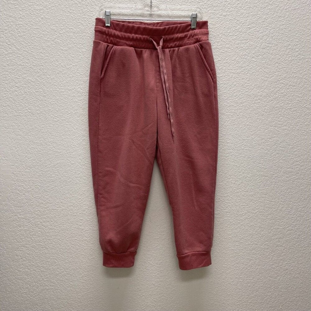Balanced Motion Lounge Pants Women’s L  Jogger Lightweight Pull On Stretch Pink